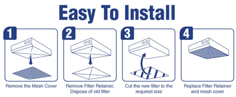 Cooker Hood Filter Universal Foam