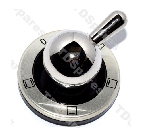 Bouton De Commande Multifonction Pour Four ILVE Et Britannia - Pièce Détachée Neuve (gris Métallisé)