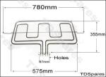 Delonghi Elba Caple CDA Kenwood Cooker Oven Dual Grill Heater Element CR1100, CR9100, DFS903, CK680, PX906, Original Spare Parts