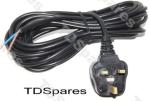 Mains Lead Vacuum Cleaner Cable 2 Core With Fitted Plug Universal 8M 0.75