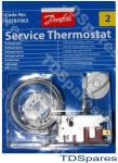Thermostat Kit GENUINE Danfoss No2 Fridge With Manual Defrost Button